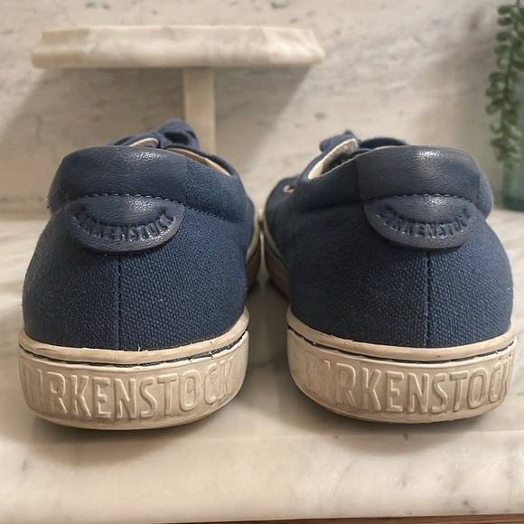 Birkenstock Arran Navy Blue Canvas Sneaker Tennis Shoe - Picture 10 of 17